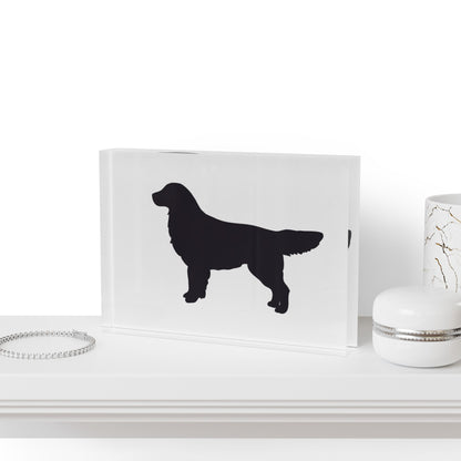 Golden Silhouette Acrylic Photo Block