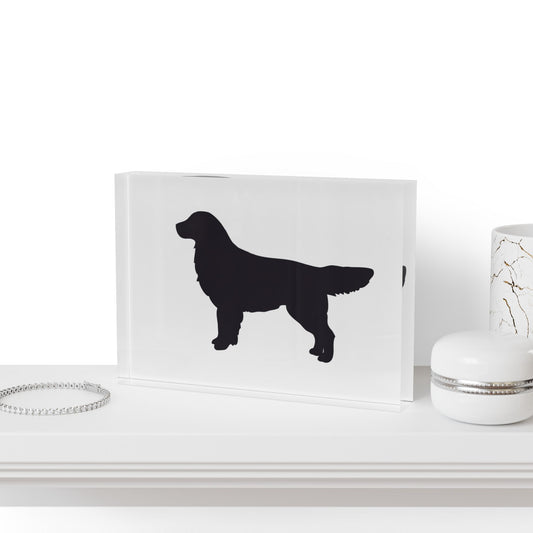 Golden Silhouette Acrylic Photo Block