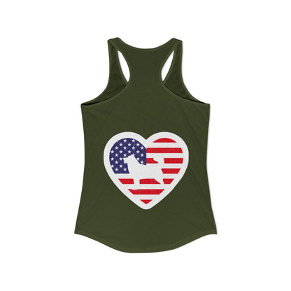 Malamute Flag Women's Racerback Tank
