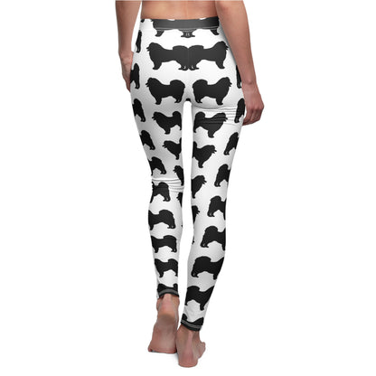 Samoyed Silhouette Women's Ankle Leggings