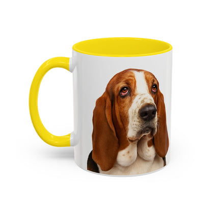 Basset Head 2-Tone Coffee Mug