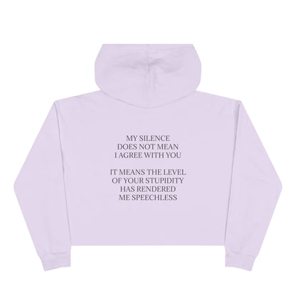 Speechless Women's Crop Hoodie