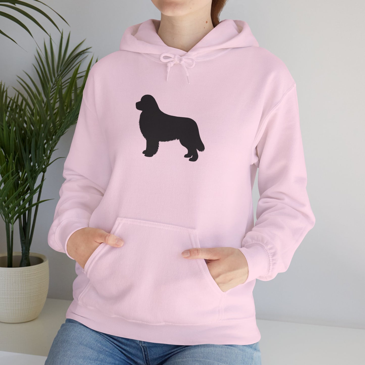 Newfie Silhouette Unisex Hoodie