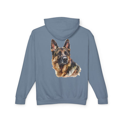 German Shepherd Head Unisex Lightweight Hoodie