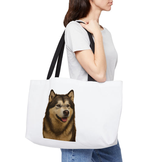 Malamute Head Weekender Tote Bag