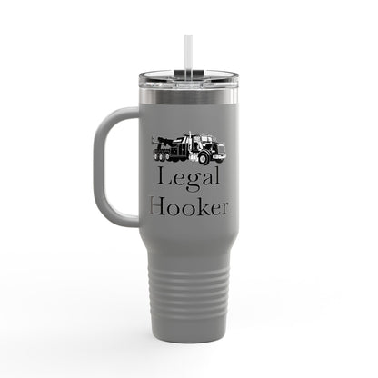 Legal H**ker Heavy Tow Truck Insulated Travel Mug
