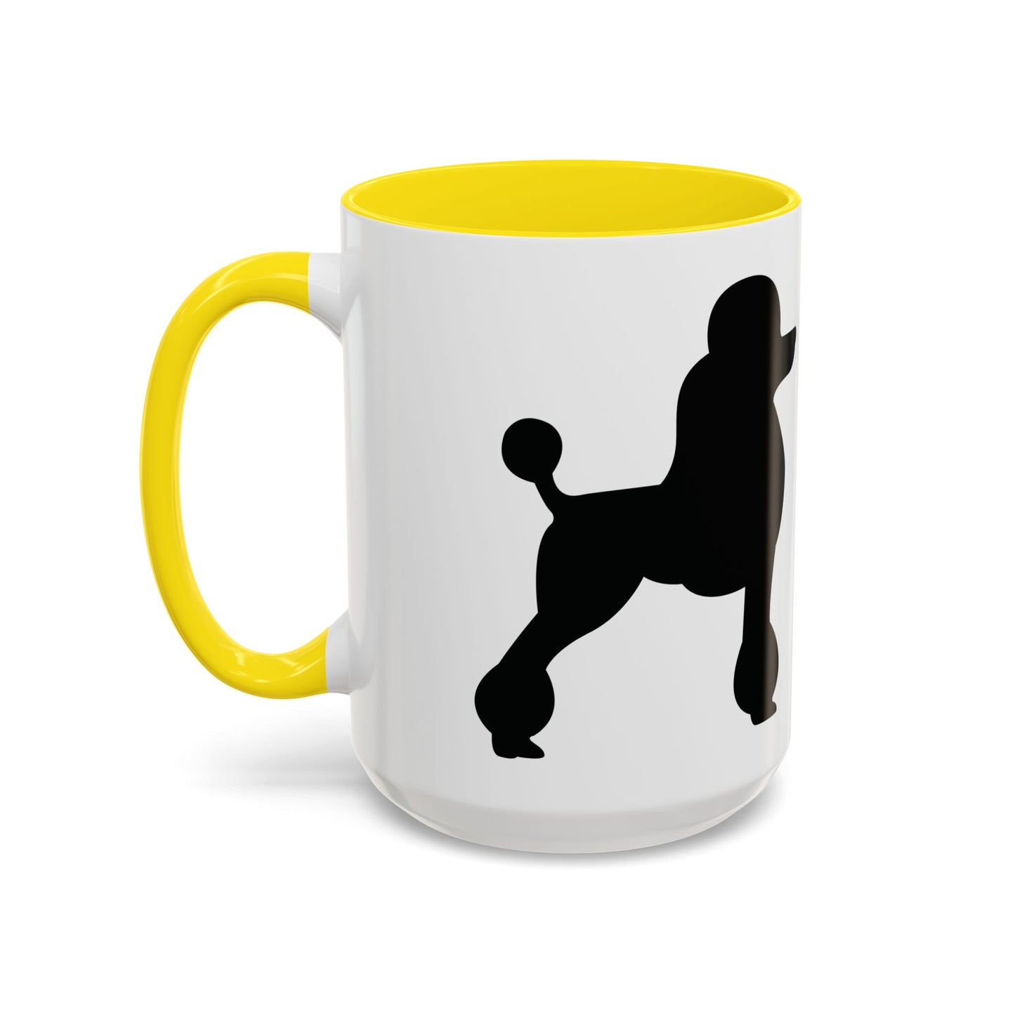 Poodle Silhouette 2-Tone Coffee Mug