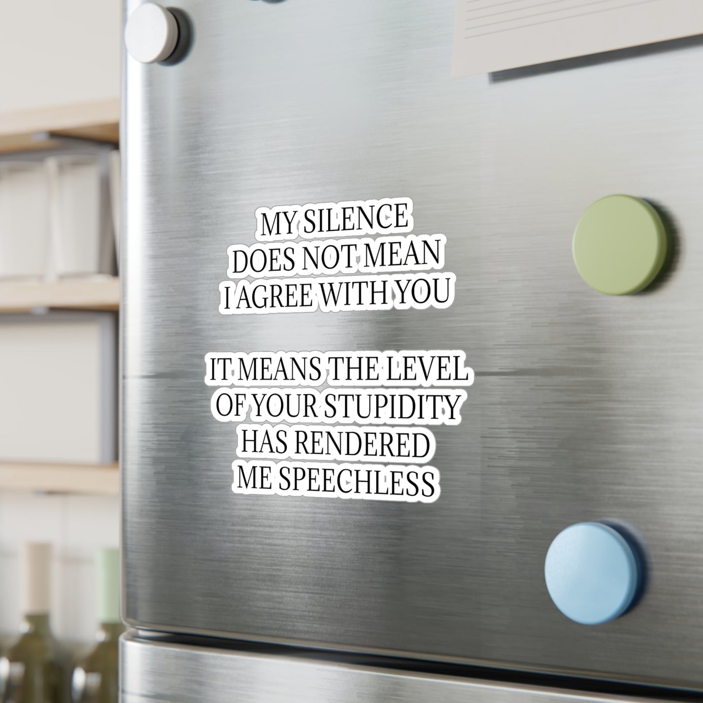 Speechless Vinyl Decal