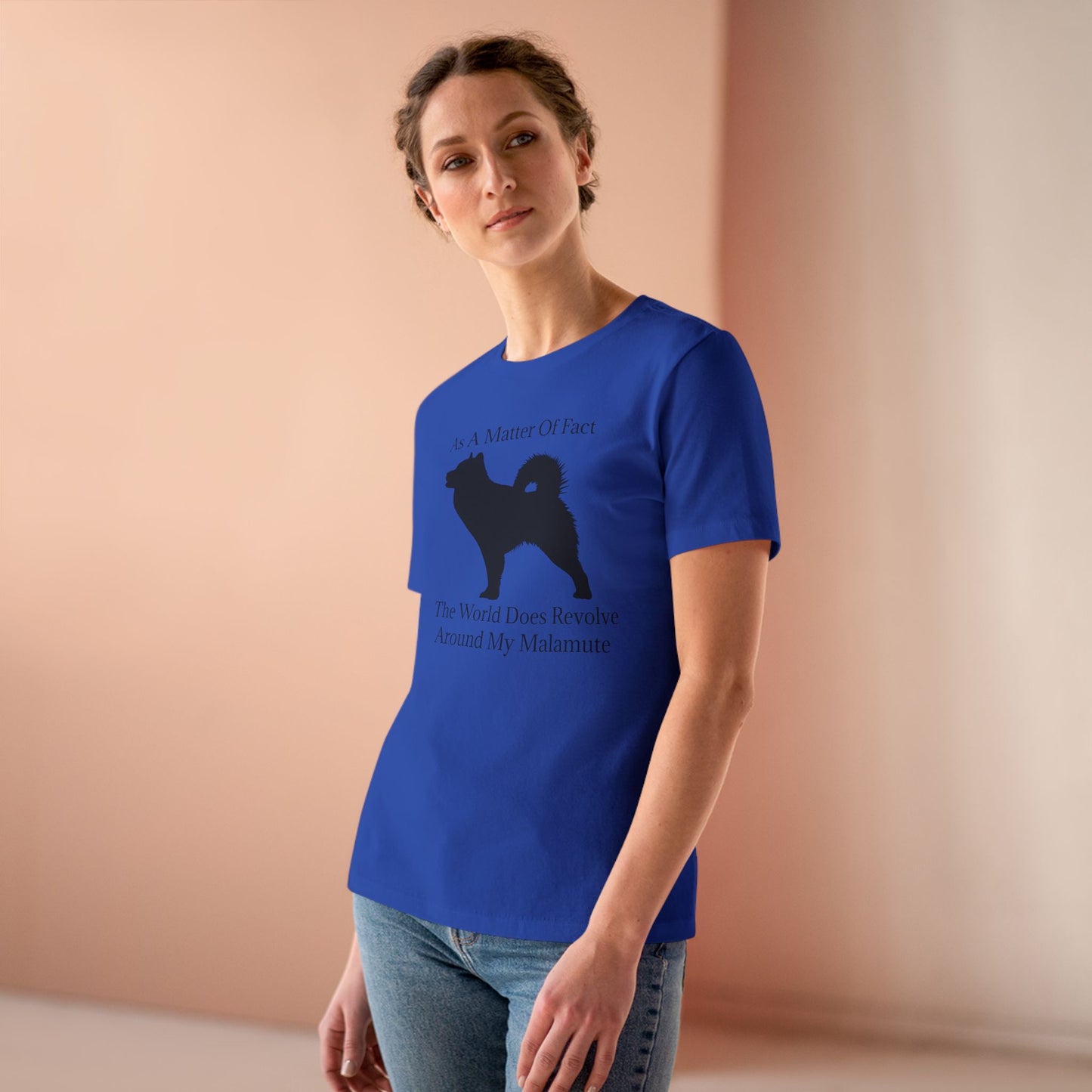 Matter Of Fact Malamute Women's Short Sleeve Crewneck Tee