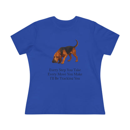 Tracking You Women's Short Sleeve Crewneck Tee