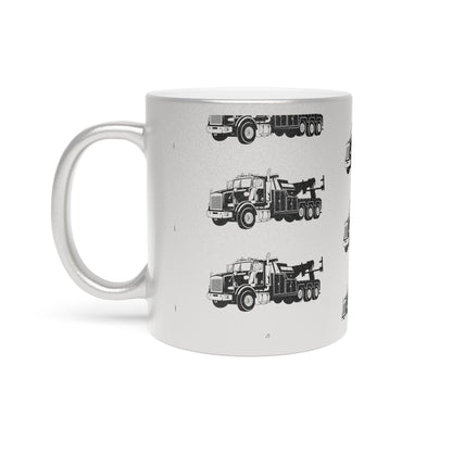 Heavy Tow Truck Metallic Coffee Mug