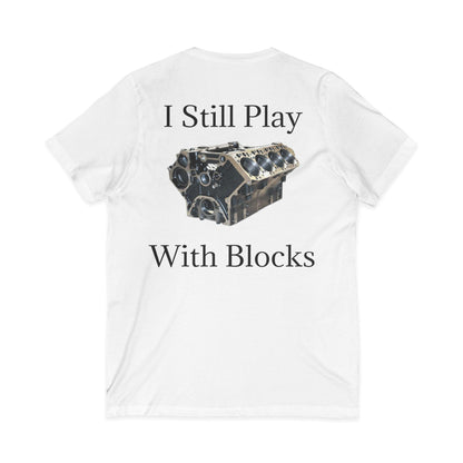 Play With Blocks Unisex Short Sleeve V-Neck Tee