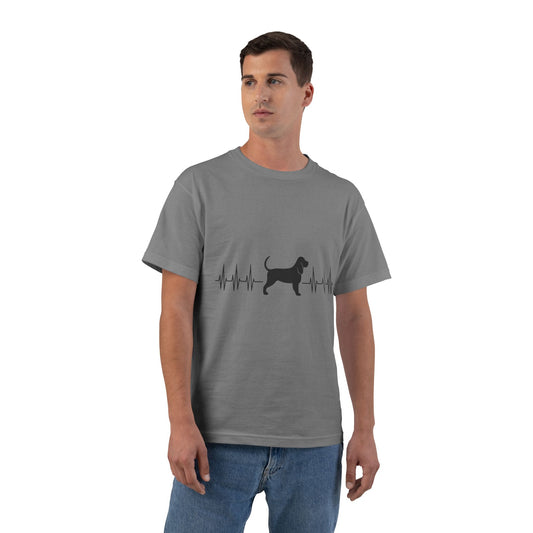 My Heart Beats For Bloodhounds Men's Short-Sleeve Crewneck Tee