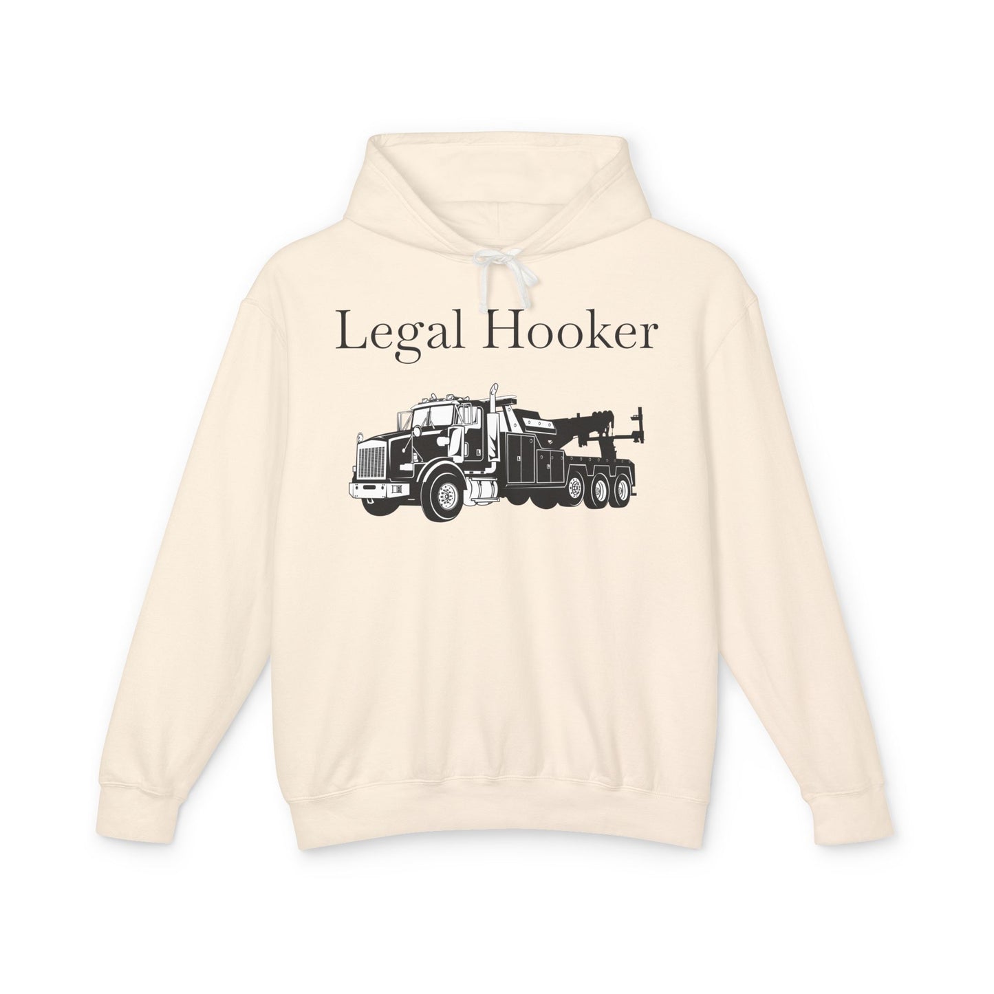 Legal H**ker Heavy Tow Truck Unisex Lightweight Hoodie