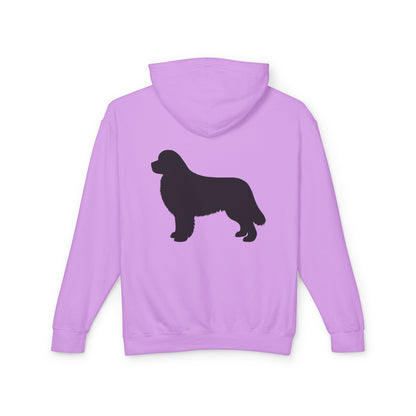 Newfie Silhouette Unisex Lightweight Hoodie