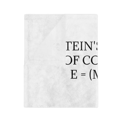 Einstein's Theory Of Coffee Velveteen Microfiber Blanket