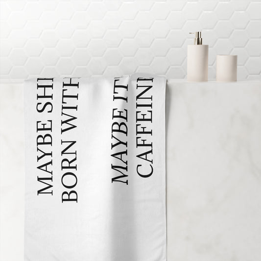 Born With It Mink-Cotton  Beach Towel