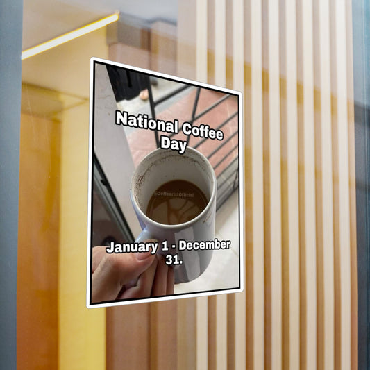 National Coffee Day Vinyl Decal