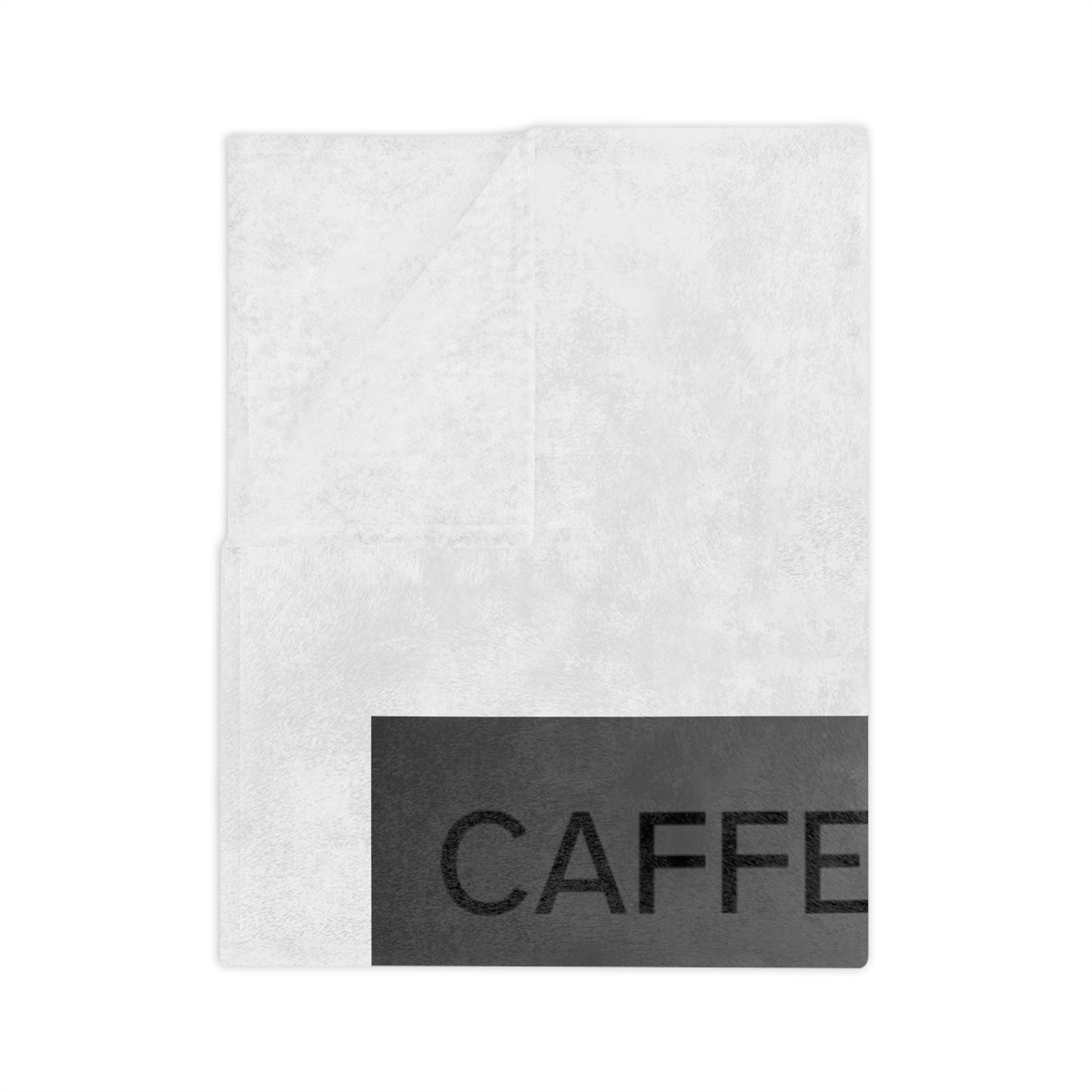 Caffeine Lets Me Velveteen Microfiber Blanket