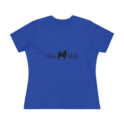 My Heart Beats For Samoyeds Women's Short Sleeve Crewneck Tee