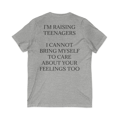 Raising Teenagers Unisex Short Sleeve V-Neck Tee