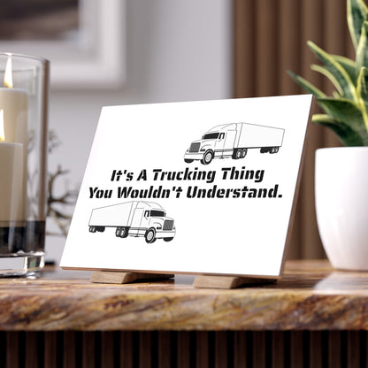 Trucking Thing Ceramic Photo Tile