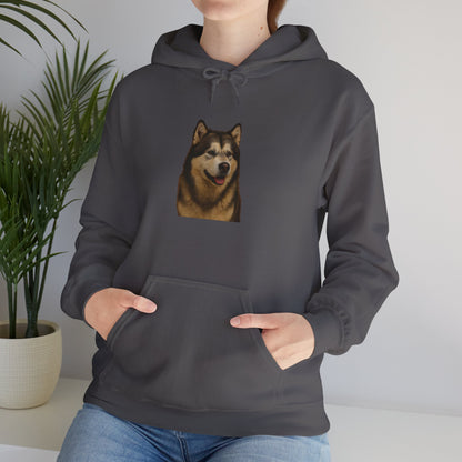 Malamute Head Unisex Hoodie