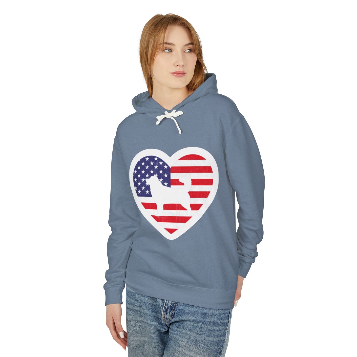 Malamute Flag Unisex Lightweight Hoodie