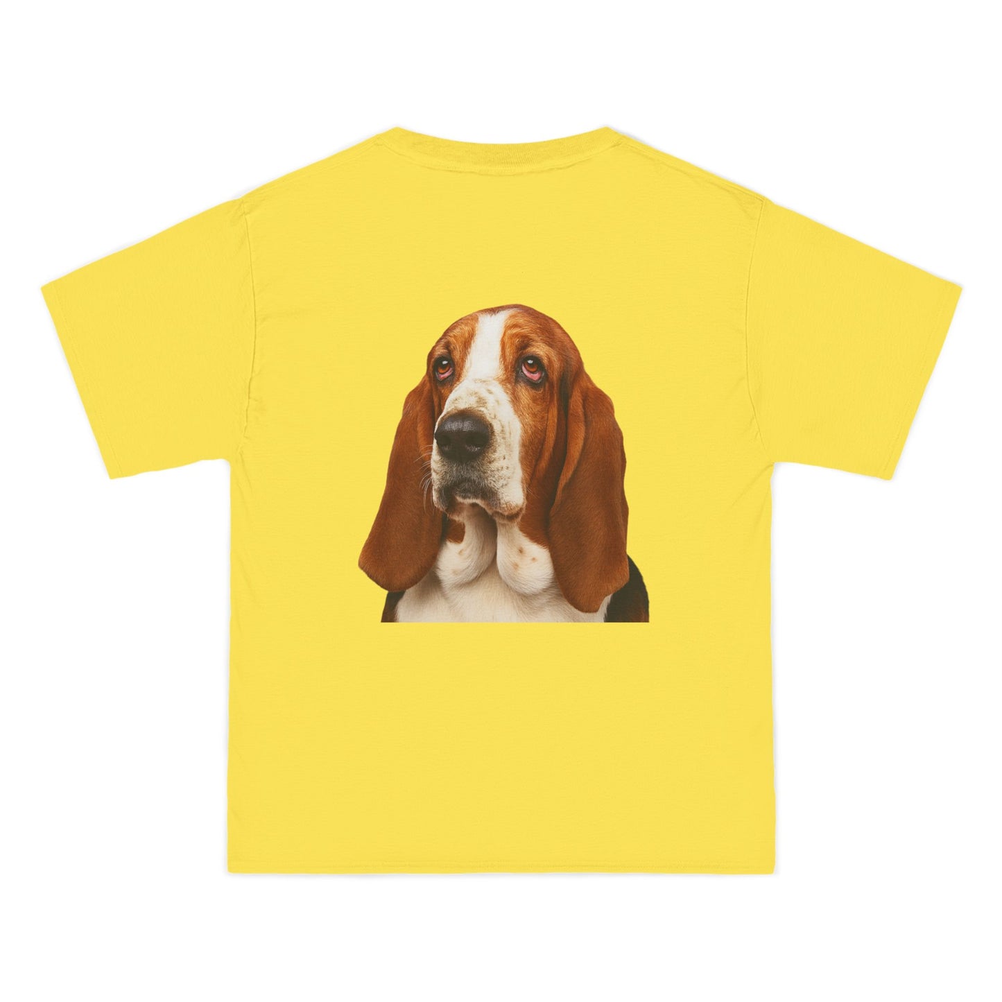 Basset Head Men's Short-Sleeve Crewneck Tee
