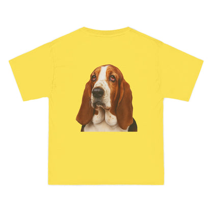 Basset Head Men's Short-Sleeve Crewneck Tee