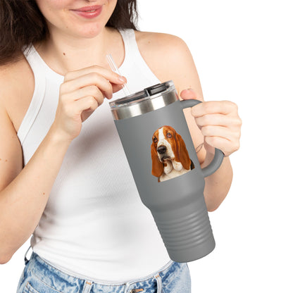 Basset Head Insulated Travel Mug