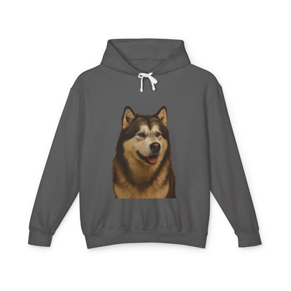 Malamute Head Unisex Lightweight Hoodie