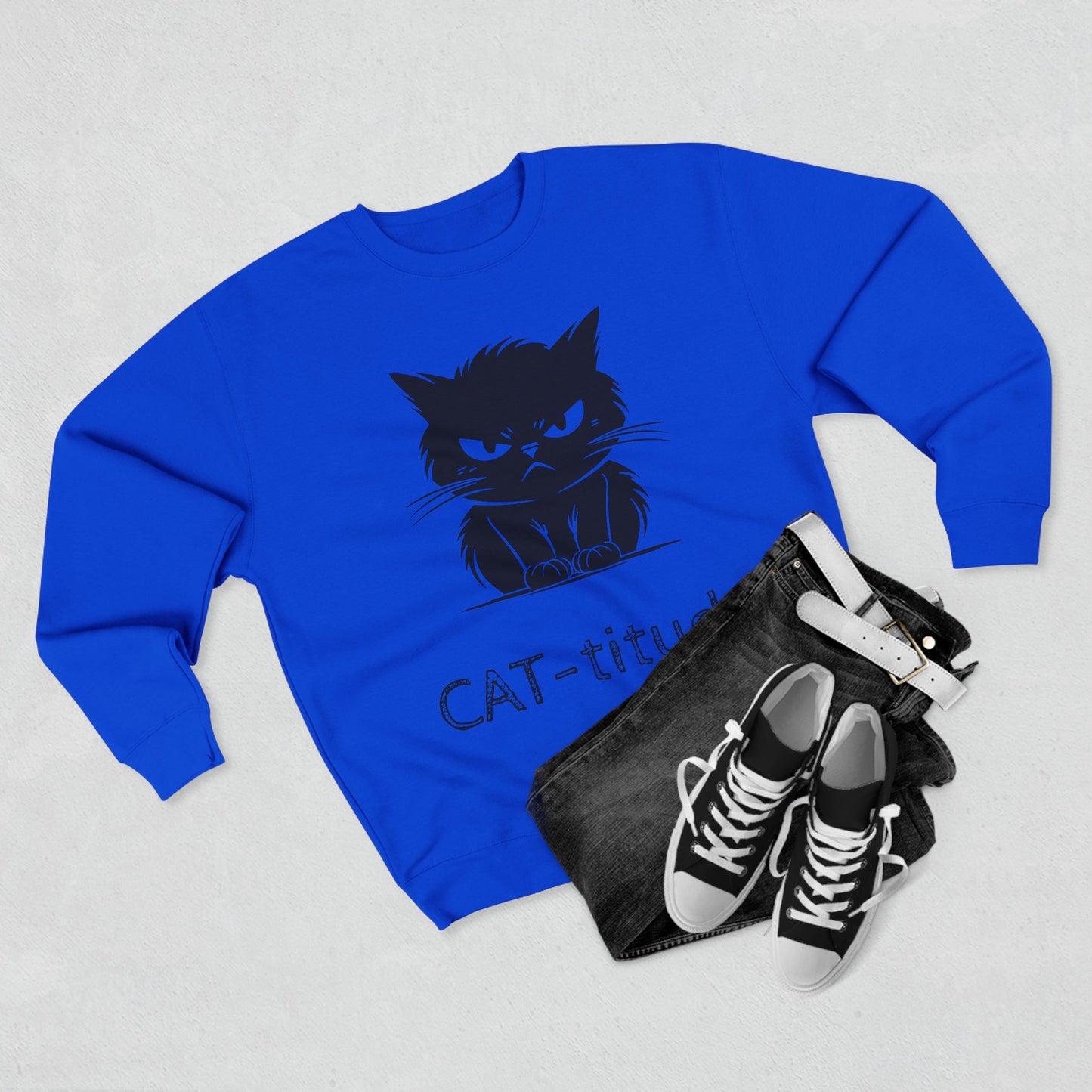 CAT-titude Unisex Crewneck Sweatshirt