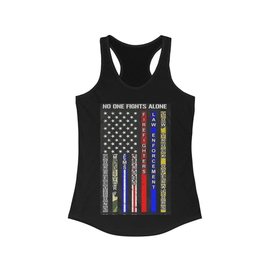 No One Fights Alone Women's Racerback Tank
