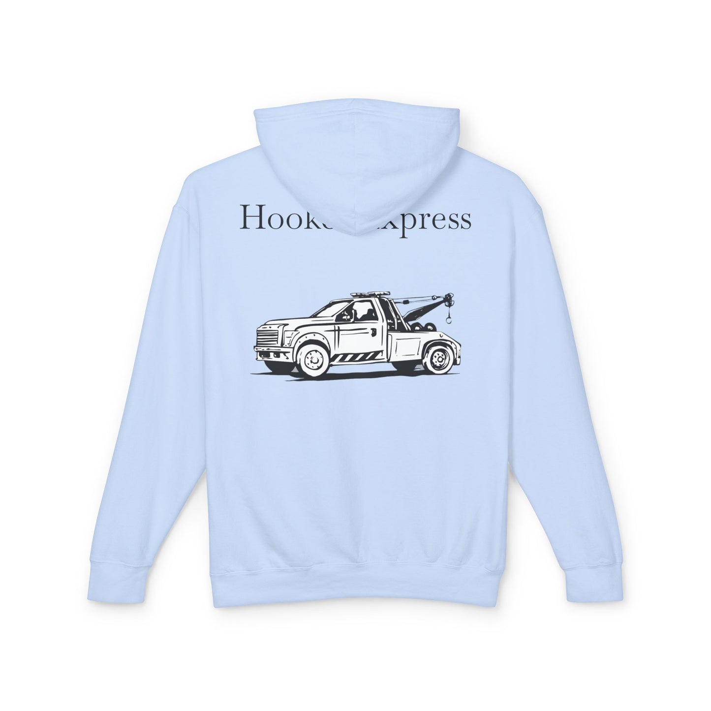 H**ker Express Wheel Lift Tow Truck Unisex Lightweight Hoodie