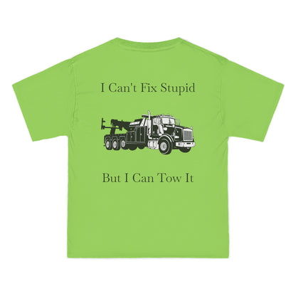 I Can't Fix Stupid Heavy Tow Truck Men's Short-Sleeve Crewneck Tee