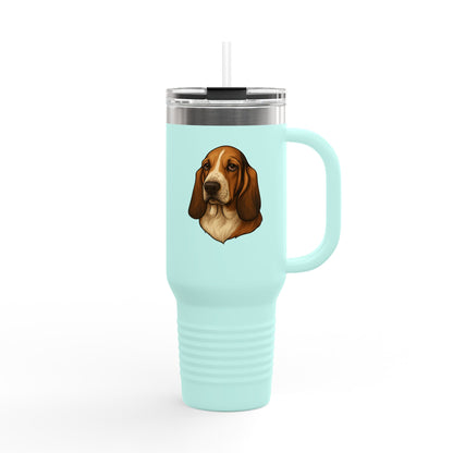 Basset Head Insulated Travel Mug
