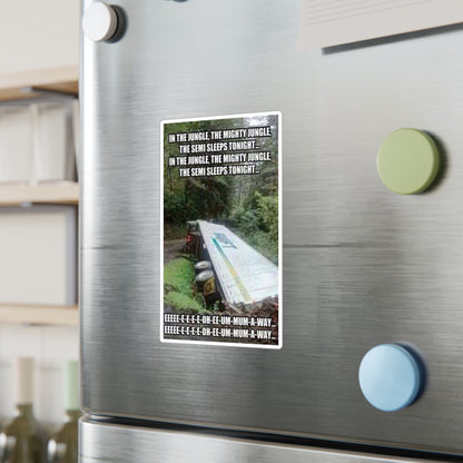 Semi Sleeps Vinyl Decal