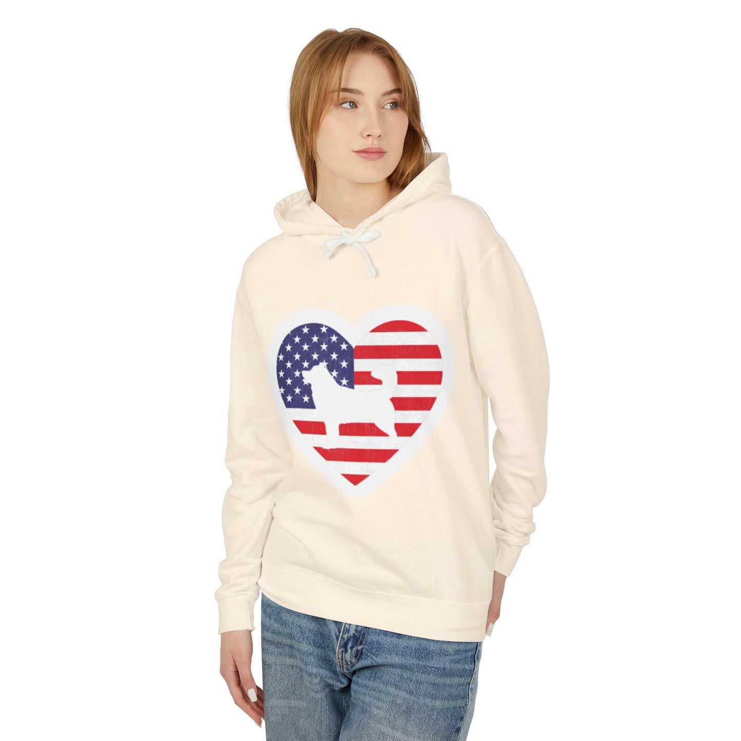 Malamute Flag Unisex Lightweight Hoodie