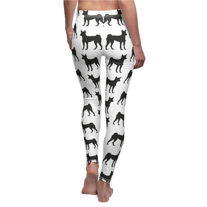 Basenji Silhouette Women's Ankle Leggings