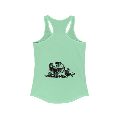 Slingin' Mud Side By Side Women's Racerback Tank
