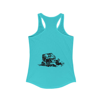 Slingin' Mud Side By Side Women's Racerback Tank