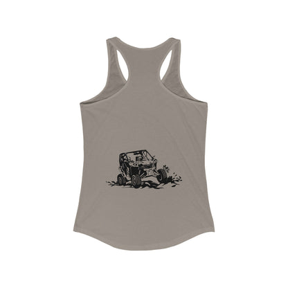Slingin' Mud Side By Side Women's Racerback Tank