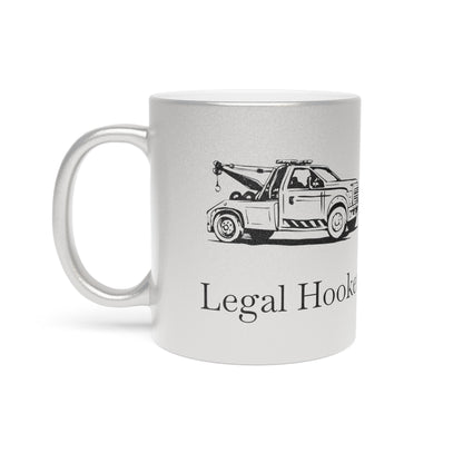 Legal H**ker Wheel Lift Tow Truck Metallic Coffee Mug