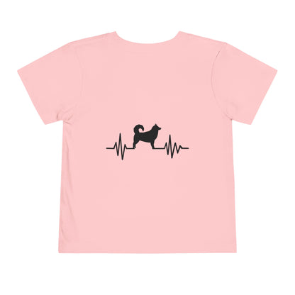 My Heart Beats For Malamutes Toddler Unisex Short Sleeve Crewneck Tee