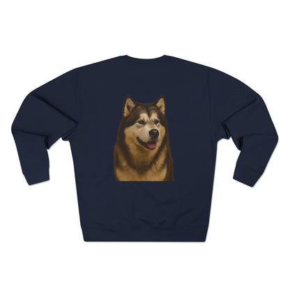 Malamute Head Unisex Crewneck Sweatshirt