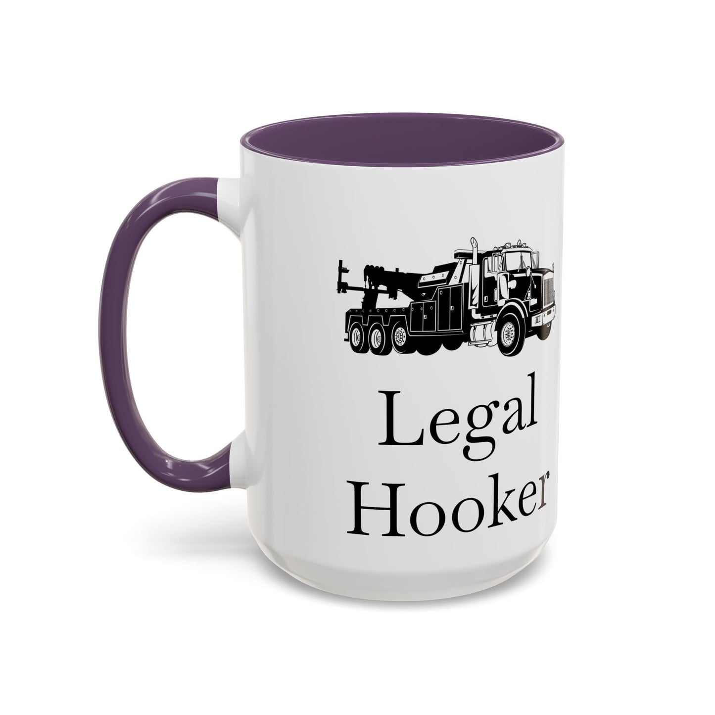 Legal H**ker Heavy Tow Truck 2-Tone Coffee Mug