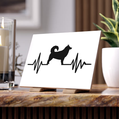 My Heart Beats For Malamutes Ceramic Photo Tile