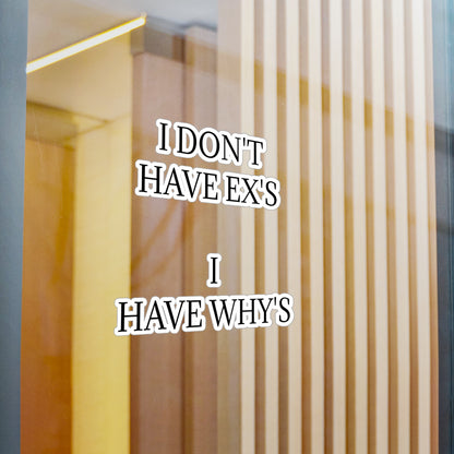 X's And Y's Vinyl Decal