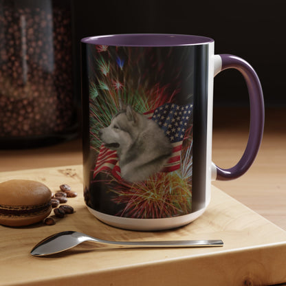 American Malamute 2-Tone Coffee Mug